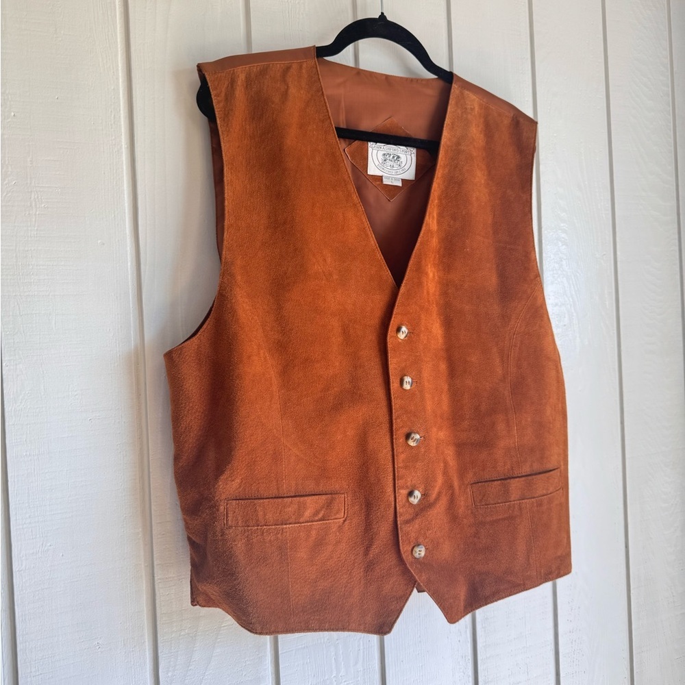Vintage John Ashford Port Suede Leather Vest - Picture 2 of 7